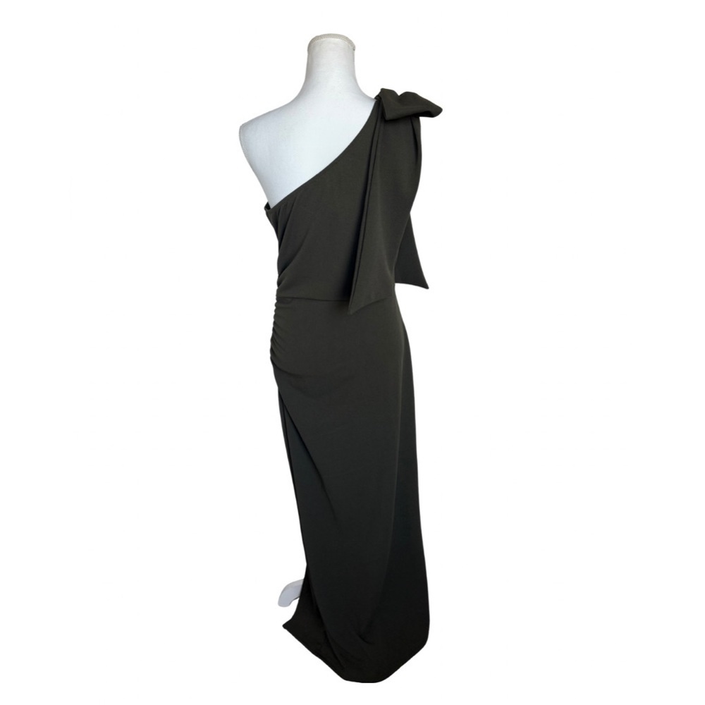 Pretty Garden Olive One-Shoulder Maxi Dress | Medium - Picture 4 of 9